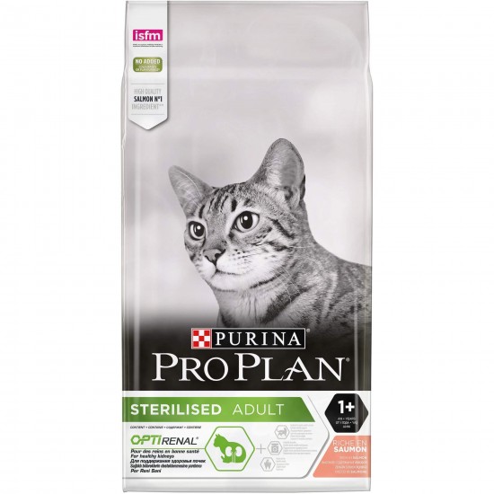 Ξηρά Τροφή Γάτας ProPlan Sterilised Σολομός 10kg PURINA PRO PLAN