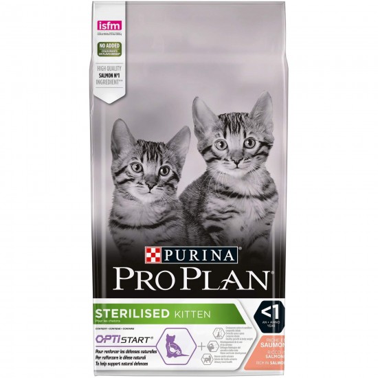 Ξηρά Τροφή Γάτας ProPlan Kitten Sterilised Σολομός 1,5kg PURINA PRO PLAN
