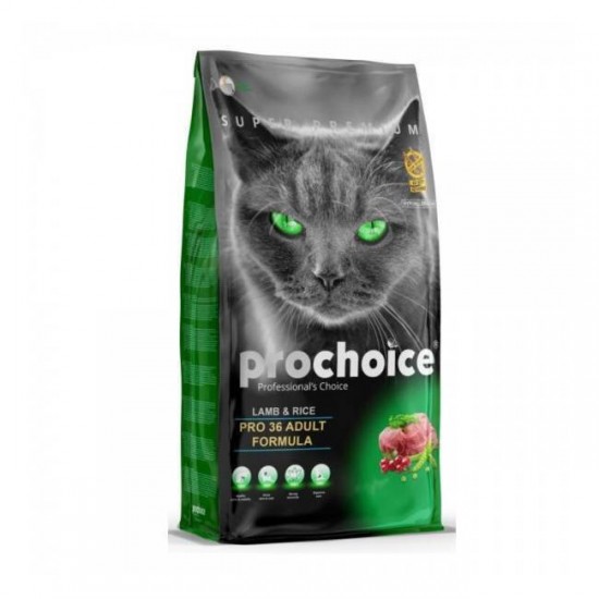 Ξηρά Τροφή Γάτας Prochoice Pro 36 Adult Lamb 2kg PRO CHOICE