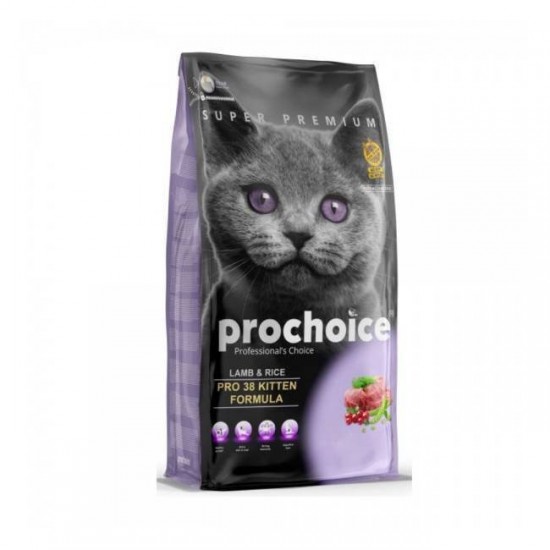 Ξηρά Τροφή Γάτας Prochoice Pro 38 Kitten 2kg PRO CHOICE