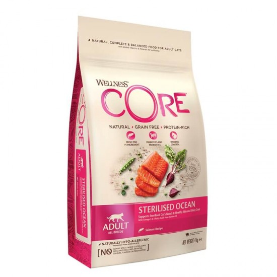 Wellness Core Grain Free Sterilised Σολομός 4kg WELLNESS CORE
