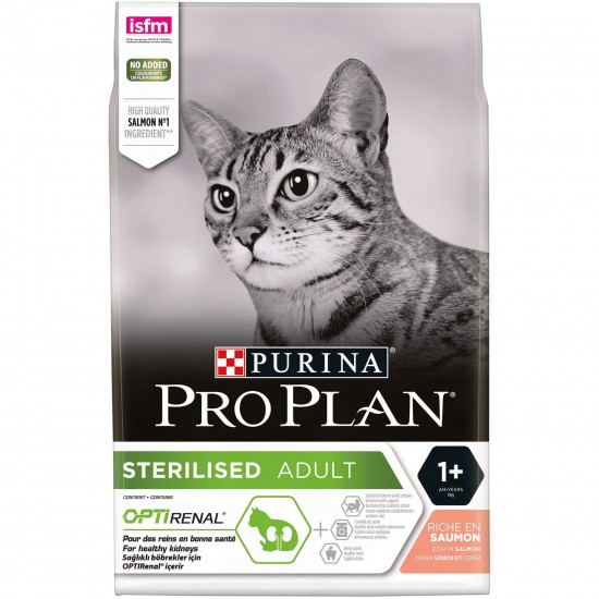 Ξηρά Τροφή Γάτας ProPlan Sterilised Σολομός 3kg PURINA PRO PLAN