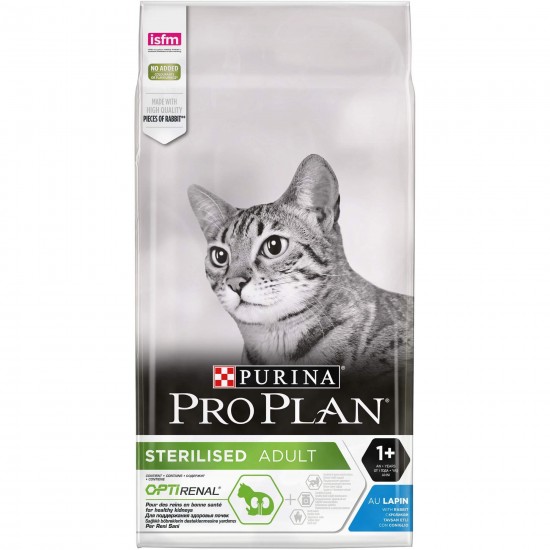 Ξηρά Τροφή Γάτας ProPlan Sterilised Κουνέλι 10kg  PURINA PRO PLAN