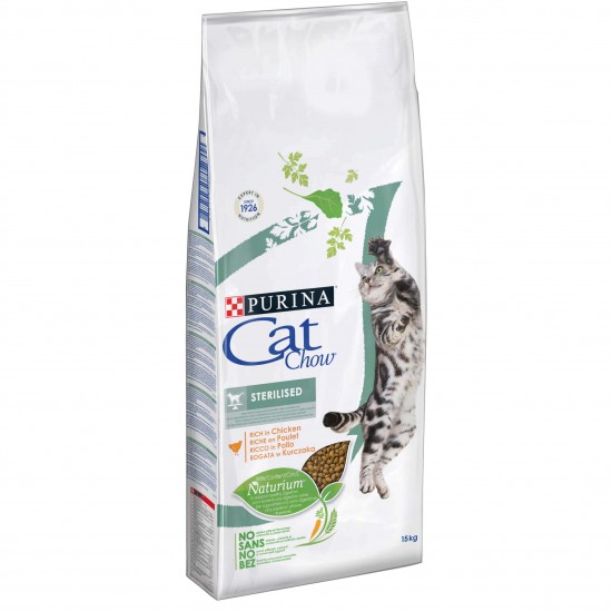 Ξηρά Τροφή Γάτας Cat Chow Sterilised 15kg PURINA CAT CHOW