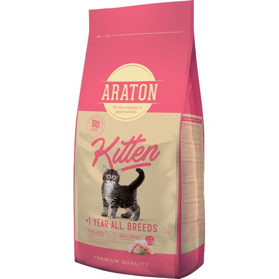 Ξηρά Τροφή Γάτας Araton Kitten 1,5kg ARATON