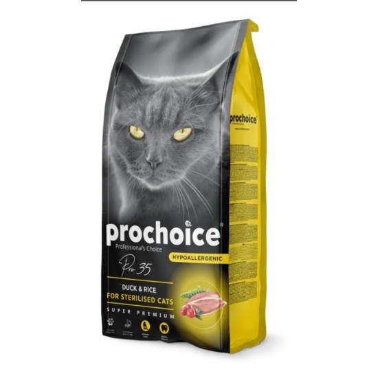 Ξηρά Τροφή Γάτας Prochoice Pro 35 Duck Sterilised 2kg