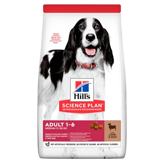 Hill`s Science Plan Medium Adult Lamb 2,5kg HILL'S
