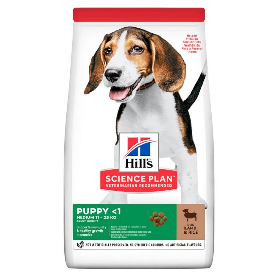 Hill`s Science Plan Medium Puppy Lamb 2,5kg HILL'S