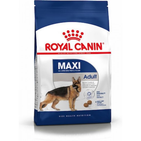 Royal Canin Maxi Adult 15kg +3kg Δώρο ROYAL CANIN ΣΚΥΛΟΥ