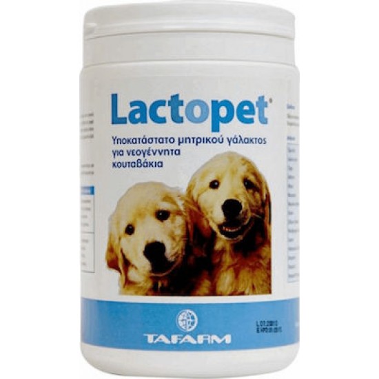Γάλα Ανάπτυξης Σκύλου Tafarm Lactopet Puppy 500gr Γάλατα-Μπιμπερό