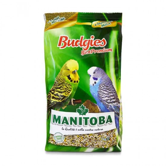 Τροφή Πτηνών Manitoba Best Premium Budgie 1kg Τροφές για Παπαγαλοειδή