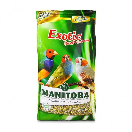 Τροφή Πτηνών Manitoba Best Premium Exotic 1kg Τροφές για Παπαγαλοειδή