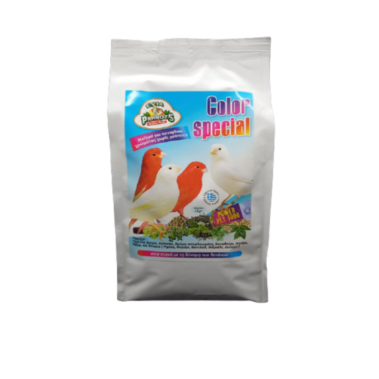 Τροφή Πτηνών Evia Parrots Color Special 1kg Τροφές για Καναρίνια