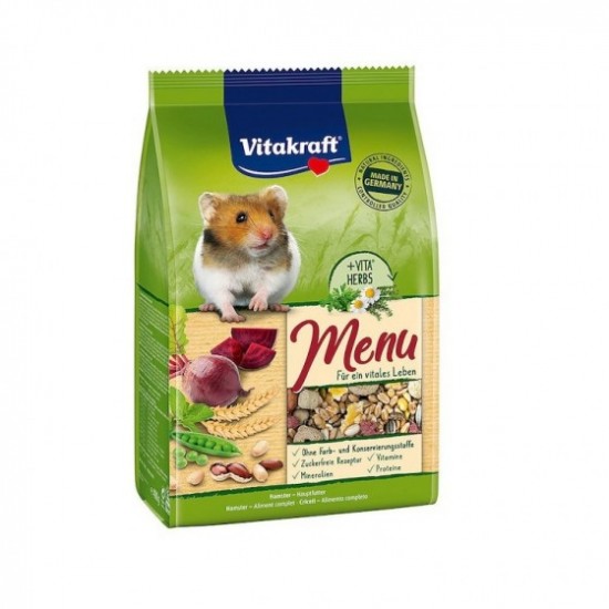 Τροφή Τρωκτικών Vitakraft Menu Vital Hamster 1kg Τροφές Χάμστερ