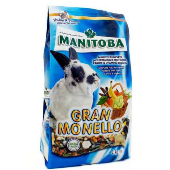 Τροφή Τρωκτικών Manitoba Gran Monello 1kg Τροφές Κουνελιών