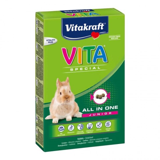 Τροφή Τρωκτικών Vitakraft Vita Special Junior 600gr Τροφές Κουνελιών