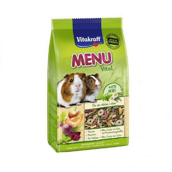 Τροφή Τρωκτικών Vitakraft Menu για Ινδικά Χοιρίδια 1kg Τροφές για Ινδικά Χοιρίδια