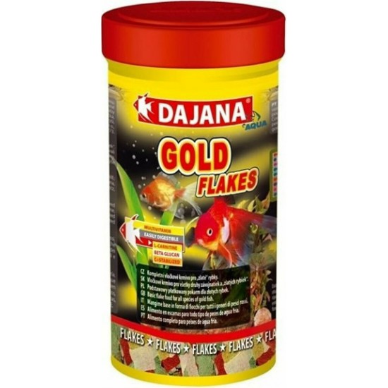 Τροφή Ψαριών Dajana Gold Flakes 250ml Τροφές για Χρυσόψαρα-ΚΟΙ