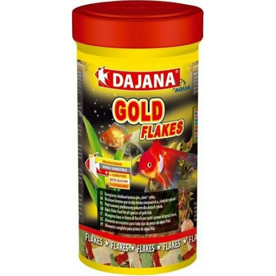 Τροφή Ψαριών Dajana Gold Flakes 500ml Τροφές για Χρυσόψαρα-ΚΟΙ