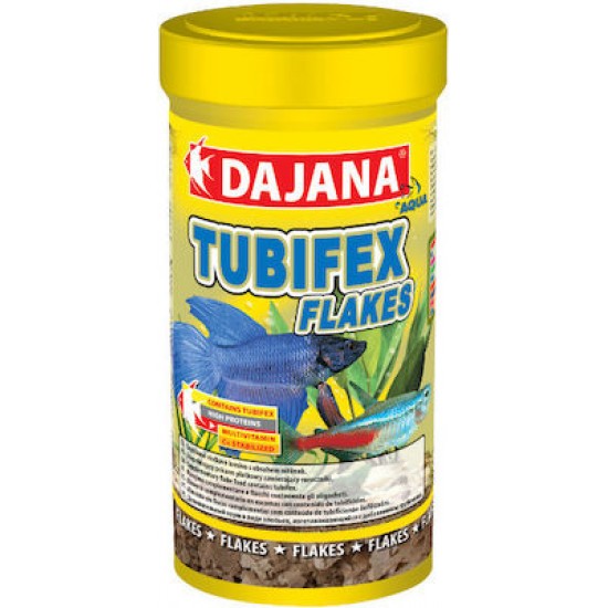Τροφή Ψαριών Dajana Tubifex Flakes 100ml/20gr Τροφές για Τροπικά Ψάρια