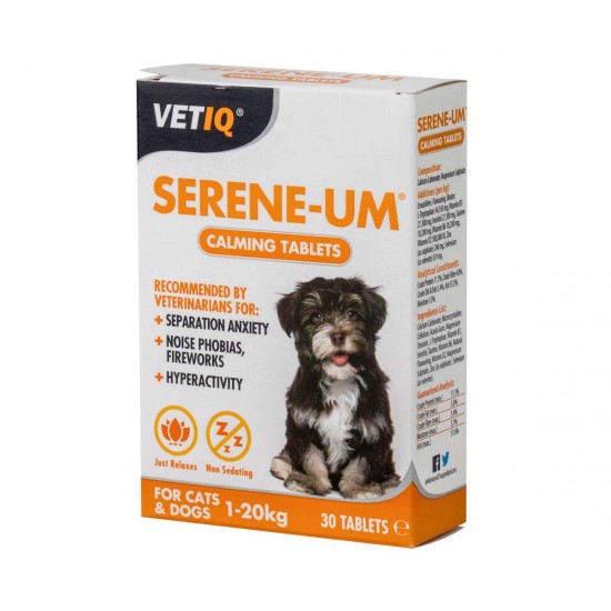Serene-Um Calming Tablets Vet IQ 30tabs Βιταμίνες-Συμπληρώματα Διατροφής
