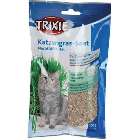 Συμπλήρωμα Διατροφής Γάτας Trixie Cat Grass Ανταλλακτικό 100gr Βιταμίνες-Συμπληρώματα διατροφής