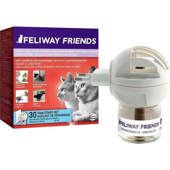 Ηρεμιστικό Γάτας Feliway Friends Starter Kit Diffuser and Refill 48ml Προβλήματα Συμπεριφοράς