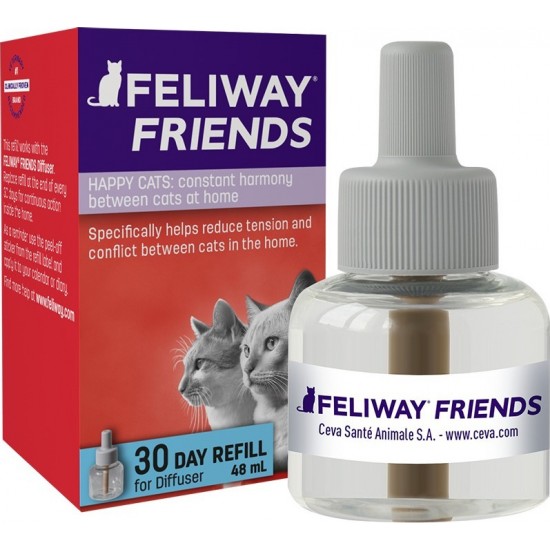 Ηρεμιστκό Γάτας Feliway Friends Refill 48ml Προβλήματα Συμπεριφοράς