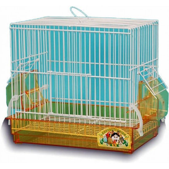 Κλουβί Πτηνών Κλουβοτεχνική Mini Τετράγωνο 29x19x24cm Κλουβιά Πτηνών