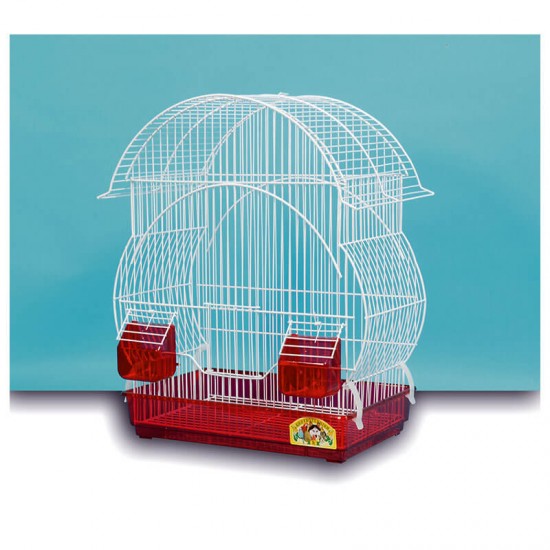 Κλουβί Πτηνών Κλουβοτεχνική Νέου Τύπου Στρογγυλό ΑΑ 42x24x51cm Κλουβιά