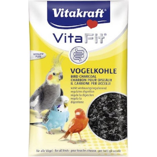 Συμπλήρωμα Διατροφής Πτηνών Vitakraft Vogel-Kohle Χωνευτικό Κάρβουνο 10gr Συμπληρώματα Διατροφής