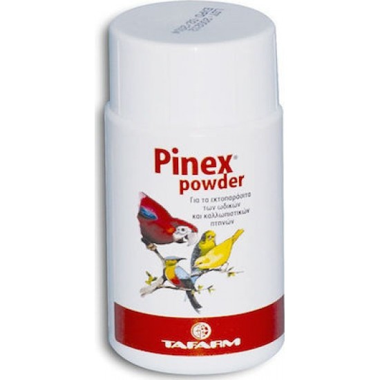 Εξωπαρασιτική Σκόνη Tafarm Pinex Powder 50gr. Αντιπαρασιτικά Πτηνών