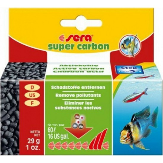 Υλικό Φίλτρου Sera Super Carbon 29gr Υλικά Φιλτραρίσματος