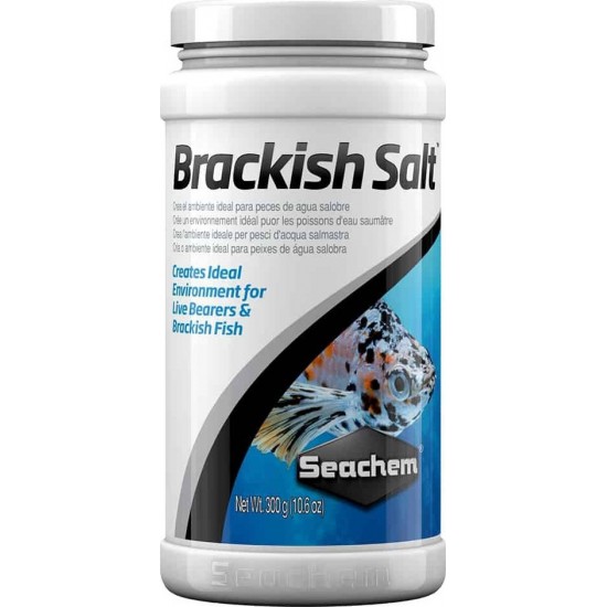 Βελτιωτικό Νερού Seachem Brackish Salt Αλάτι Ζωοτόκων 300gr
