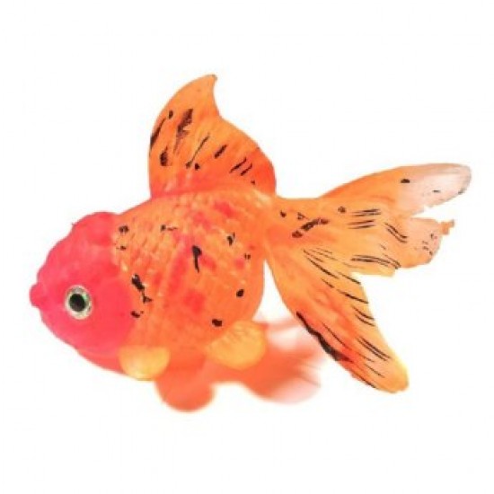 Διακόσμηση Ενυδρείου Φθορίζων με Βεντούζα Goldfish/Oranda 8,5cm Διάφορα Χρώματα Διακοσμητικά